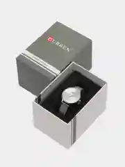 Серебряный женские наручные часы Curren 9036 в подарочной упаковке