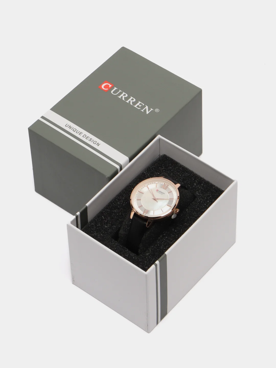 Синий женские наручные часы Curren 9080 в подарочной упаковке