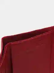 Бордовый кошелек женский из эко-кожи, портмоне с брелком подвеской, на подарок