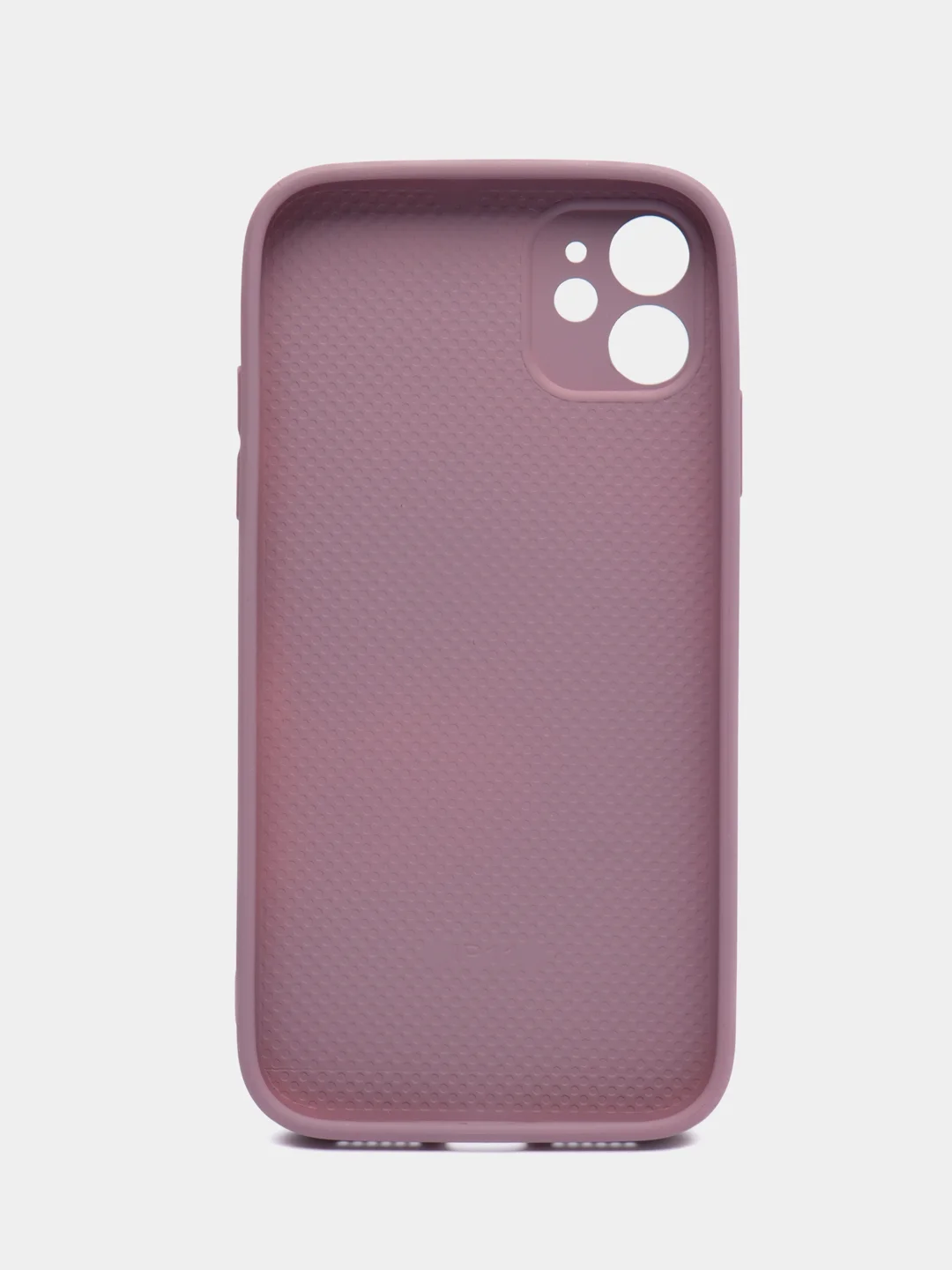 Фуксия чехол силиконовый со стеклянной панелью для Apple iPhone 11 (Айфон 11)