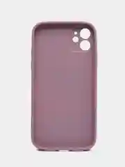 Фуксия чехол силиконовый со стеклянной панелью для Apple iPhone 11 (Айфон 11)