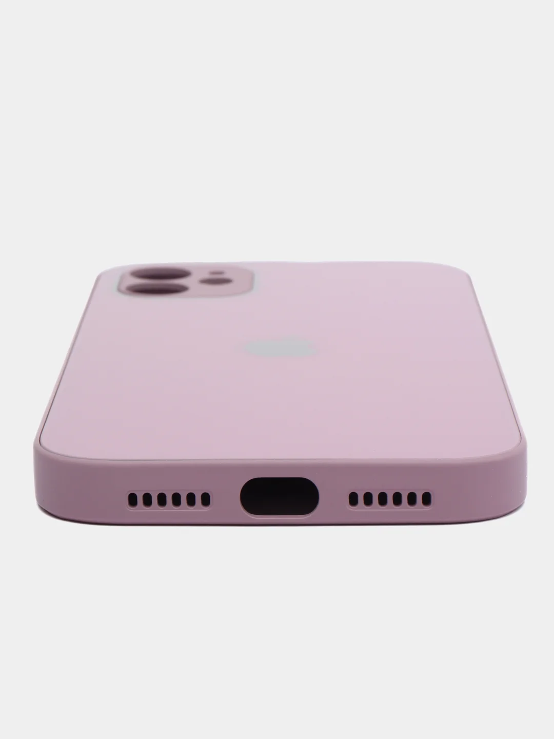 Фуксия чехол силиконовый со стеклянной панелью для Apple iPhone 11 (Айфон 11)
