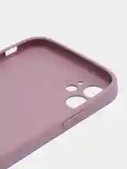 Фуксия чехол силиконовый со стеклянной панелью для Apple iPhone 11 (Айфон 11)
