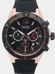 Бронзовый мужские наручные часы Megir MN2083G с хронографом, в подарочной упаковке