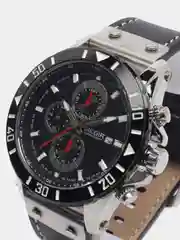 Серебряный мужские наручные часы Megir ML2081G, с хронографом, в подарочной упаковке