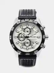 Серебряный мужские наручные часы Megir ML2096G, с хронографом, в подарочной упаковке