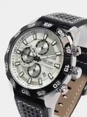 Серебряный мужские наручные часы Megir ML2096G, с хронографом, в подарочной упаковке