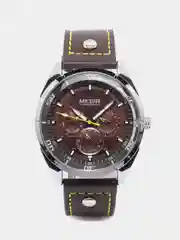 Коричневый мужские наручные часы Megir ML2072G, с хронографом, в подарочной упаковке