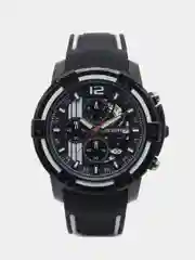 Черный мужские наручные часы Megir MN2097G, с хронографом, в подарочной упаковке