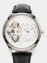 Серебряный мужские наручные часы скелетоны Megir ML2017G, с хронографом, в подарочной упаковке