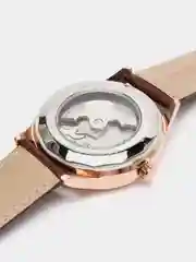 Коричневый мужские наручные часы скелетоны Megir ML2017G, с хронографом, в подарочной упаковке