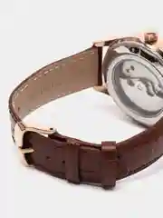 Коричневый мужские наручные часы скелетоны Megir ML2017G, с хронографом, в подарочной упаковке