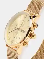 Золотой мужские наручные часы Megir MS2011G, с хронографом, в подарочной упаковке