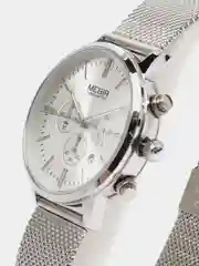 Серебряный женские наручные часы Megir MS2011L с хронографом, в подарочной упаковке