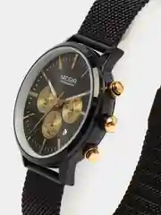Черный женские наручные часы Megir MS2011L с хронографом, в подарочной упаковке