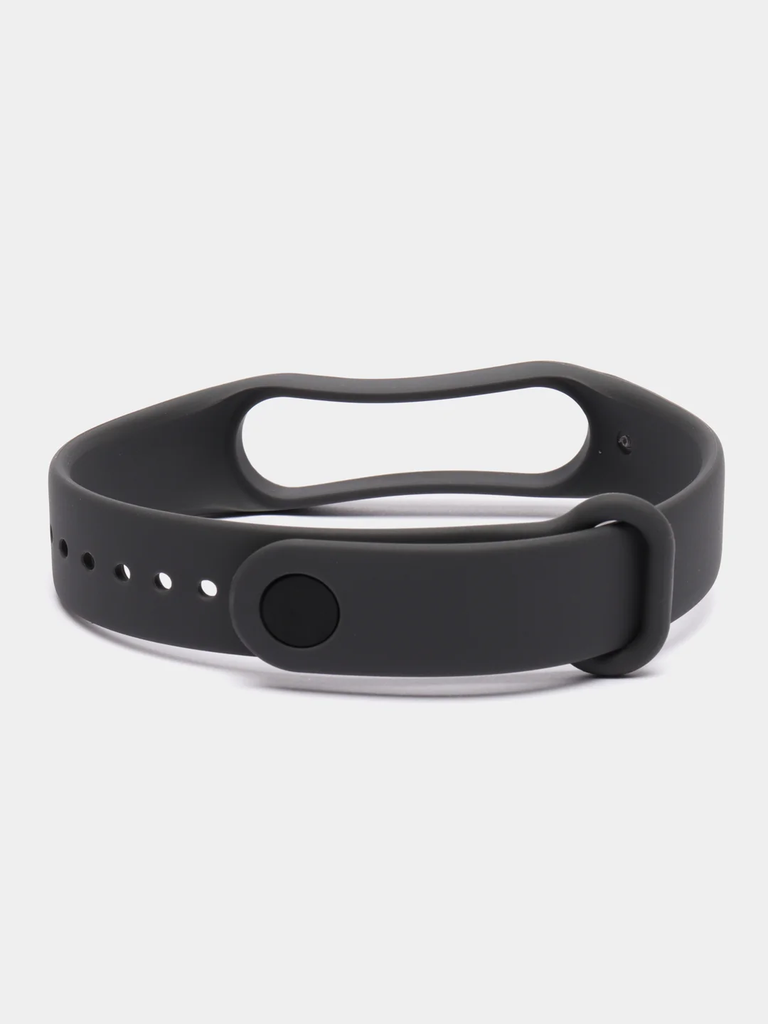 Тёмно-серый силиконовый ремешок Xiaomi Mi Band 5 /Band 6/Band 7 Браслет для smart часов Ксяоми Ми бенд