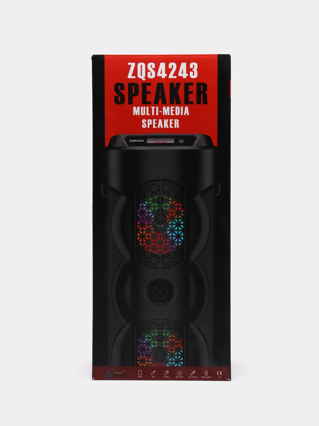 Портативная колонка BT Speaker, беспроводная, пульт ДУ, bluetooth, USB, AUX, SD 4243