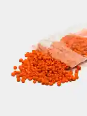 Оранжевый бисер стеклянный 12/0