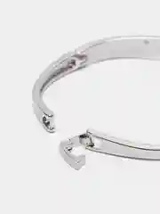 Серый меланж женский подарочный набор: наручные часы с браслетом