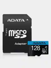 Карта памяти ADATA Premier microSDXC 128 Gb и адаптер, UHS-I A1