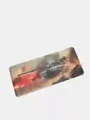 Оранжевый коврик для мыши и клавиатуры, 10 принтов, World of Tanks WOT War Thunder, с танком 70х30