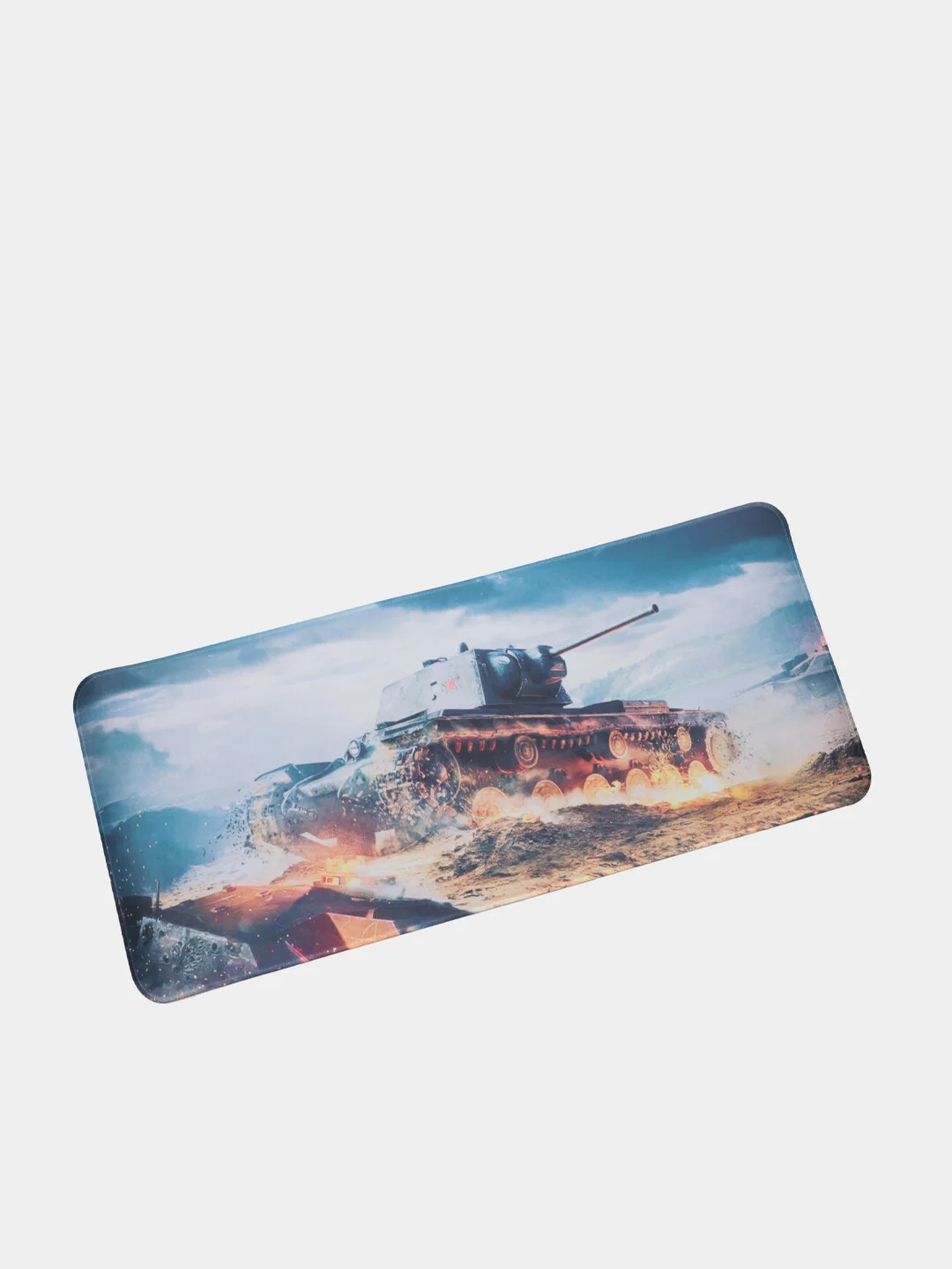Хром коврик для мыши и клавиатуры, 10 принтов, World of Tanks WOT War Thunder, с танком 70х30