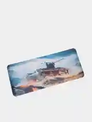 Хром коврик для мыши и клавиатуры, 10 принтов, World of Tanks WOT War Thunder, с танком 70х30
