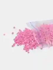 Розовый бисер стеклянный 12/0