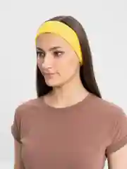 Желтый повязка на голову, спортивная, широкая