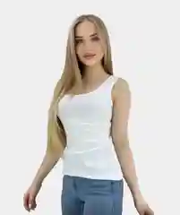 Белый спортивная базовая майка, женская, летняя