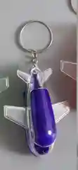Синий брелок-фонарик "Самолёт"