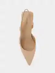 Бежевый туфли женские на тонком каблуке, натуральная кожа TENDANCE