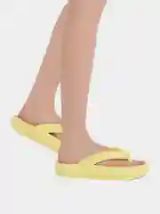 Желтый шлепанцы сланцы женские,  TENDANCE