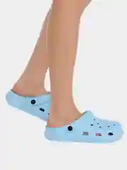 Голубой шлепанцы сланцы женские, TENDANCE