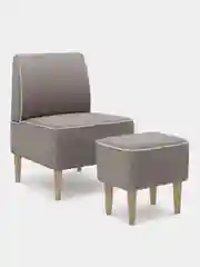 Бежевый пуф MONOFIX, ОДОС рогожка