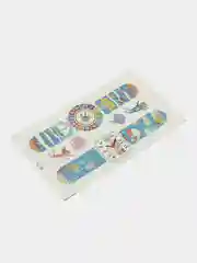 Оранжевый переводная татуировка-часы, 12*7 см