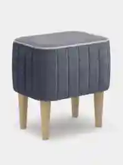 Серый пуф MONOFIX, АММА велюр