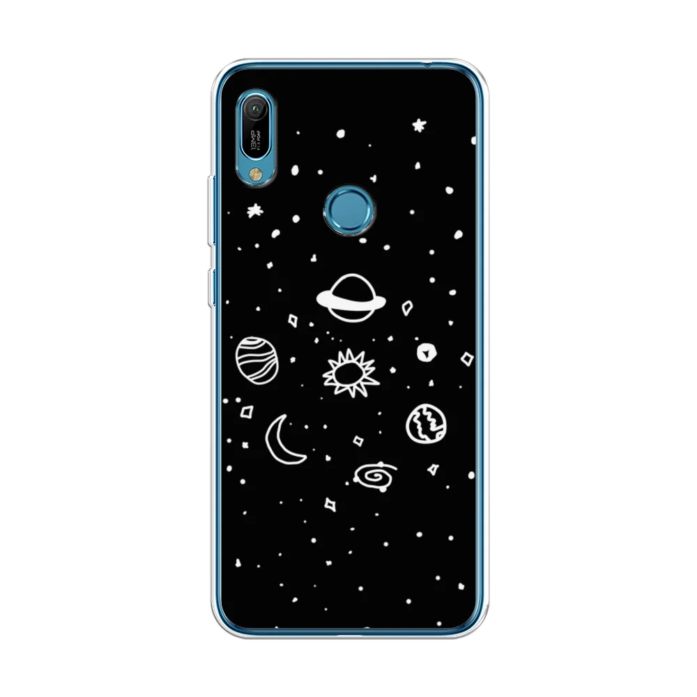 Зеленый силиконовый чехол на Honor 8A/8A Pro/Huawei Y6 2019/Y6s / Хонор 8А прозрачный, с рисунком