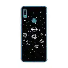 Зеленый силиконовый чехол на Honor 8A/8A Pro/Huawei Y6 2019/Y6s / Хонор 8А прозрачный, с рисунком