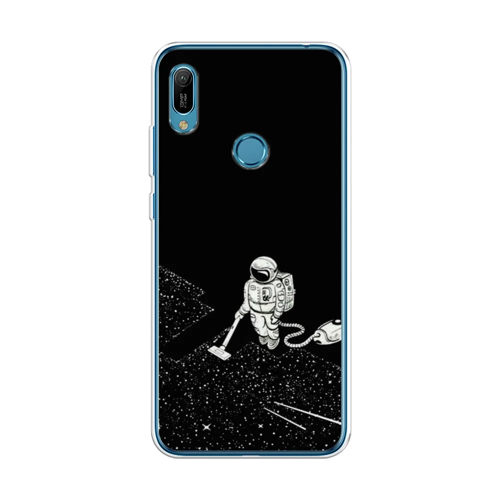 Карамельный силиконовый чехол на Honor 8A/8A Pro/Huawei Y6 2019/Y6s / Хонор 8А прозрачный, с рисунком