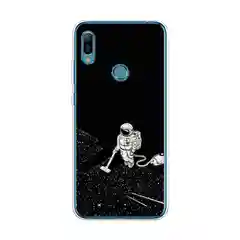 Карамельный силиконовый чехол на Honor 8A/8A Pro/Huawei Y6 2019/Y6s / Хонор 8А прозрачный, с рисунком