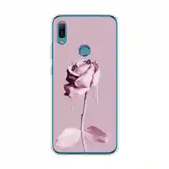 Коралловый меланж силиконовый чехол на Honor 8A/8A Pro/Huawei Y6 2019/Y6s / Хонор 8А прозрачный, с рисунком