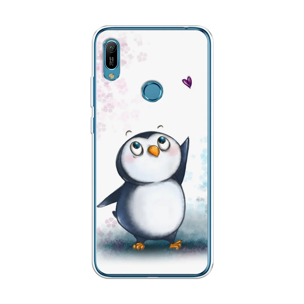 Морской силиконовый чехол на Honor 8A/8A Pro/Huawei Y6 2019/Y6s / Хонор 8А прозрачный, с рисунком