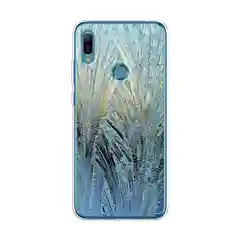 Небесно-голубой силиконовый чехол на Honor 8A/8A Pro/Huawei Y6 2019/Y6s / Хонор 8А прозрачный, с рисунком