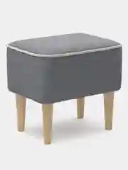Серый пуф MONOFIX, ОДОС рогожка