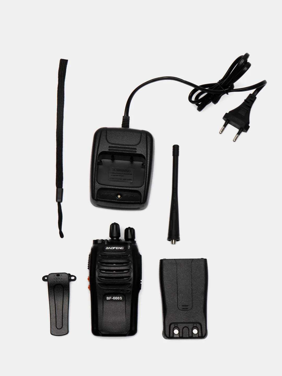 Рация Baofeng BF-666S, UHF, 16 каналов, радиус действия 10 км, 1 штука