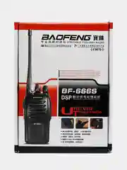 Рация Baofeng BF-666S, UHF, 16 каналов, радиус действия 10 км, 1 штука