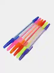 Кораллово-розовый набор цветных шариковых ручек 6, 10 шт