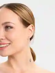 Серебряный серьги бижутерия длинные каффы