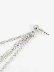 Серебряный серьги бижутерия длинные каффы